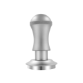 1 PCS 58Mm Espresso Tamper Premium Barista Tools Tamper Stainless Steel with Spring Thread Bottom Silver. 