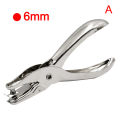 Single Hole Puncher Metal 3mm/6mm Pore Diameter Punch Pliers Hand Paper Scrapbooking Punches. 