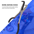 3X 11 inch EXTRA LONG NOSE PLIERS SET STRAIGHT & BENT TIP MECHANIC GRIP HAND TOOL. 