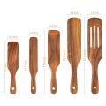 NAMUNY Wooden Spatula Set,Kitchen Cooking Utensils Set,5Pcs Premium Natural Wood Utensils Set for Cookware Kitchen Cooking. 