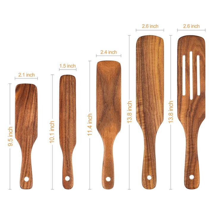 NAMUNY%20Wooden%20Spatula%20Set,Kitchen%20Cooking%20Utensils%20Set,5Pcs%20Premium%20Natural%20Wood%20Utensils%20Set%20for%20Cookware%20Kitchen%20Cooking%20-%20Image%203