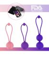 Kegel Balls For Women Vaginal Tight Exercise & Pleasure Medical Grade Silicone Bladder Control Sex Toy. 
