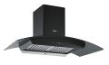 Whirlpool 90 cm 1100 m³/HR Auto-Clean Curved Glass Kitchen Chimney (901 HAC HOOD, Baffle Filter, Touch Control, Black). 
