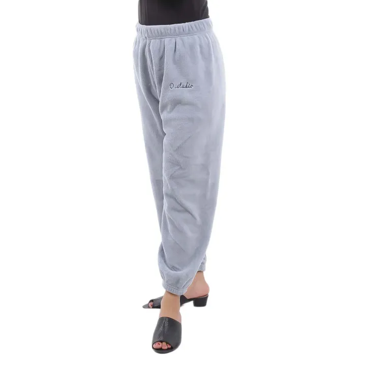 Light%20Grey%20Fleece%20Trousers%20for%20Women%20Cozy%20Warm%20Casual%20Fit%20Sweatpants%20Pants%20-%20Image%204