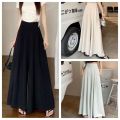Simple High Waisted Wide Leg Pants Y2K Oversized Women's Harem Pants Solid Color Sagging Sensation Palazzo Pleated Culottes Female. 