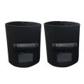 2 Pcs Plant Grow Bags 7 Gallon Nonwoven Fabric Growing Bags(Black). 