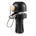 High Decibel Waterproof Bicycle Bell Road Bike 18-25mm Handlebar Plug Mini Horn Black. 