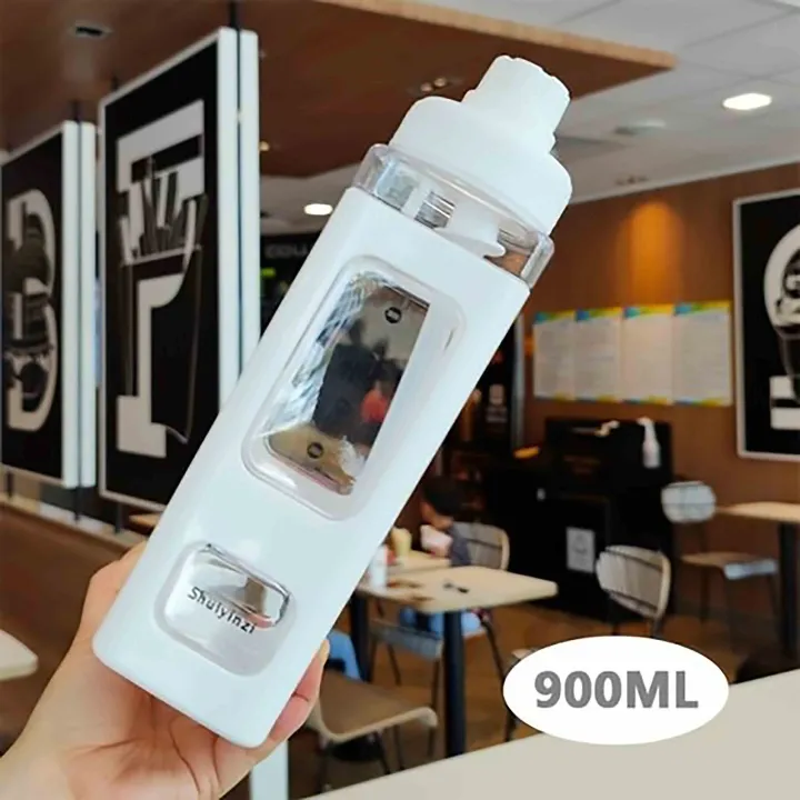 Stylish%20Portable%20Square%20Water%20Bottle%20With%20Straw%20900ml%20-%20Image%202