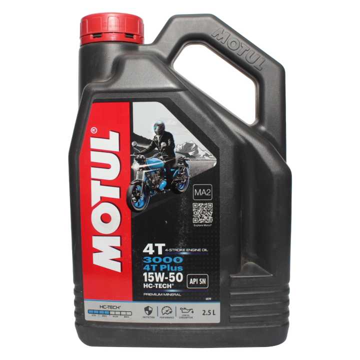 Motul Engine Oil 4T 3000 4T Plus 15W-50 Litre