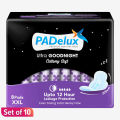 PADelux Sanitary Pads Ultra Goodnight XXL 320 mm- 8 Pads Set of 10. 