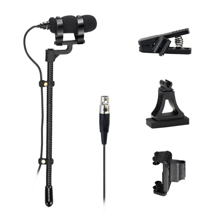 IM-22 Wired Microphone for Saxophone, Violin, Piano, Horn Hypercardioid Mini Portable Sax Mic C
