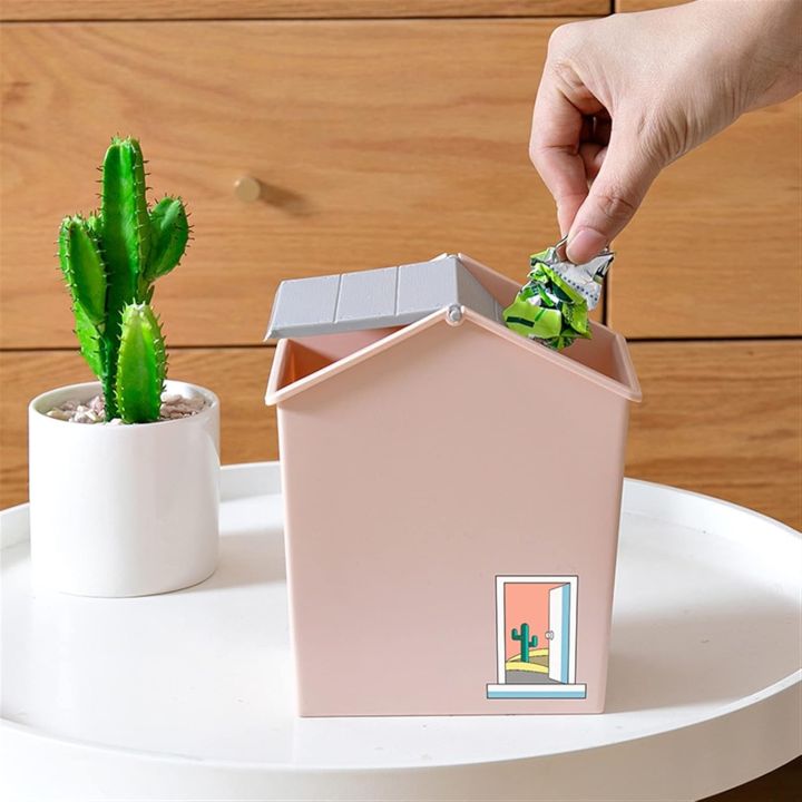Vylon%20Trash%20Can%20Mini%20Shake%20Lid%20Type%20Trash%20Can%20House%20Shape%20Desktop%20Trash%20Can%20Cute%20Waste%20Bin%20Storage%20Basket%20for%20Living%20Room%20Bedroom%20Office%20Desk%20Compost%20Bin%20for%20Kitchen%20-%20Image%202