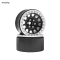 Sutuiying 1/10 RC Crawler CNC Aluminum Alloy 2.2| Beadlock Wheels Rim Luxury for TRX4 TRX6 D90 Axial SCX10 Wraith Capra 1.9 RGT EX86100. 