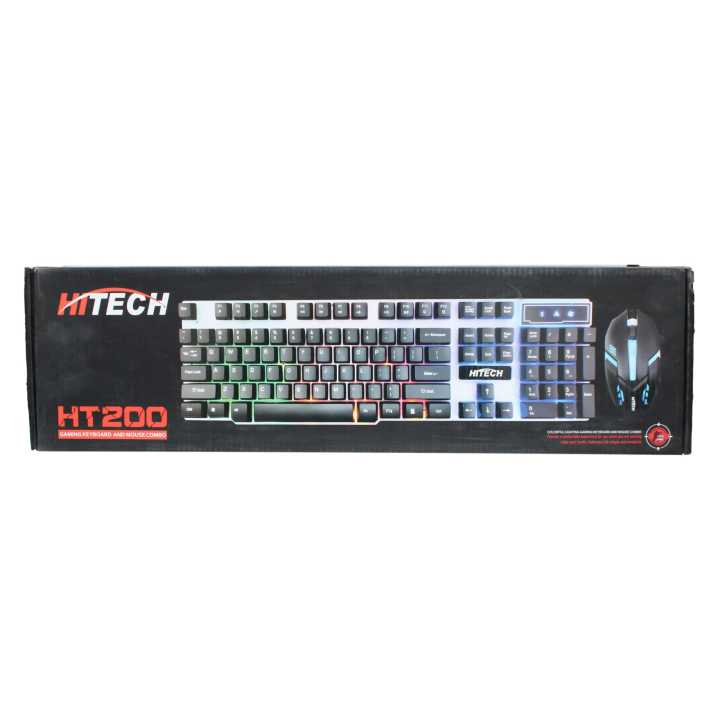Hi-Tech HTI 200 RGB Wired Keyboard Mouse Combo - Electro Tech