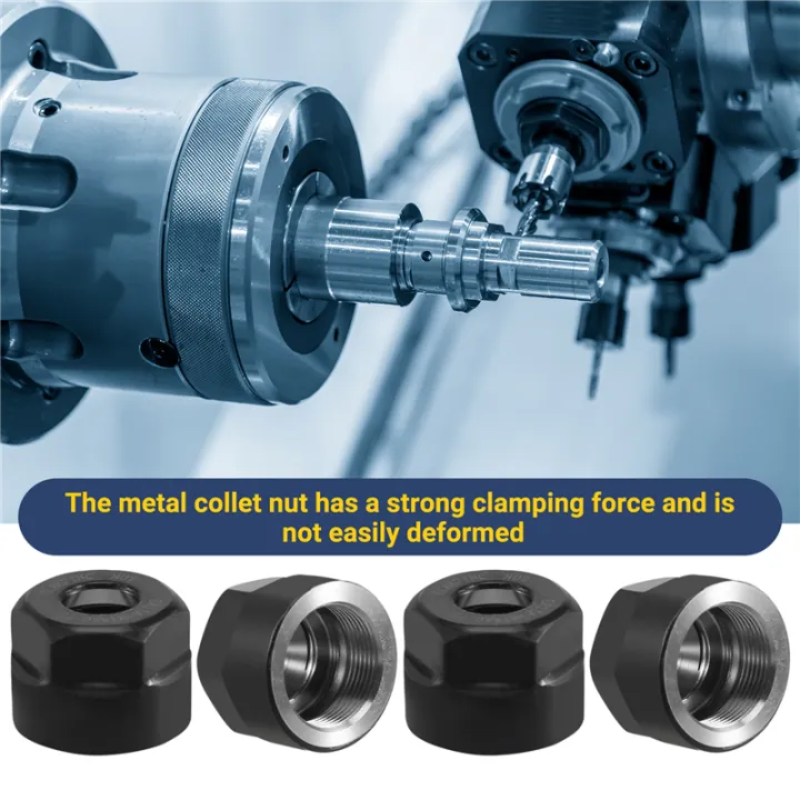 4Pcs%20Collet%20Clamping%20Hex%20Nuts,%20for%20CNC%20Milling%20Chuck%20Holder%20Lathe%20-%20Image%207