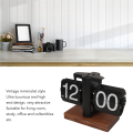 Digital Flip Down Clock Retro Automatic Turning Battery Operated Mechanical Clock for Home Room Office Decoration. 