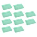 Modeow Colored Painting Plates 10pcs Colorful Plastic Art Trays for Diy Projects Stackable Non-slip Design Easy to Clean for Stackable. 