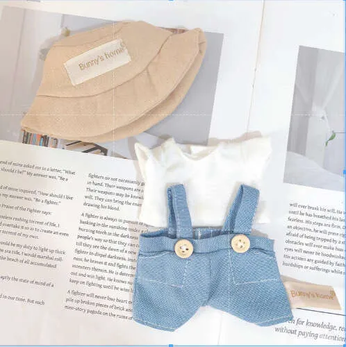 Clothing%20Only%5D%2017cm%20Blind%20Box%20Doll%20Keychain%20Labubu%20Plush%20Toy%20Clothes%20Pink%20and%20White%20Plaid%20Overalls%20Cute%20-%20Image%209