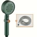 High-Pressure Handheld Shower Head Set with 59.06inch Hose - Wall & Hanging Mount Rainfall Spray, Polished Plastic Body Spa Show. 
