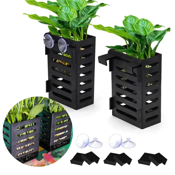 Pullhee-4%20Pack%20Aquarium%20Plant%20Holder%20with%20Hooks%20and%20Suction%20Cups,%20Hanging%20Aquatic%20Planter%20Cups%20for%20Aquarium%20Decorations%20Plants%20-%20Image%207