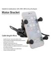 Motorcycle Phone Mount, LESHP Universal X-Grip Clamp Stand Holder for Bike / Bicycle / Motorbike with USB Charger fits android/ios. 