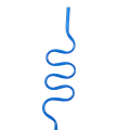 Children's Curly Party Straws, Crazy Party Straw Curling Novel Straws, for Party Bag Fillings, 72 Pieces. 