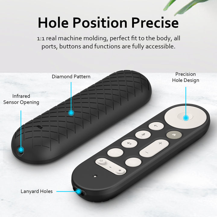 NEW Silicone Remote Case Anti-Slip TV Remote Control Case with Lanyard ...