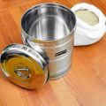 FR Arts Stainless Steel Rice / Grain / Atta  / Pitho Storage Container 25 Kg | Steel Kothi | Steel Container Dabba Storage Box Drum Canister  Open Top Steel Pawali | Water Storage Large Size. 