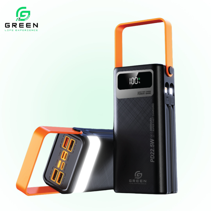 Green%20Thunder%20X4%20Powerbank%20%7C%20%2030000mAh%20PD%20Fast%20Charging%20%7C%20Removable%20Attach%20Wire%20%7C%20Emergency%20Flash%20Light%20%7C%2022.5W%20%7C%207%20Output%20Ports%20%7C%202%20Input%20Ports%20%7C%20Two%20Way%20PD%20Fast%20Charging%20%7C%20Digital%20Display%20%7C%20QC%203.0%20%7C%20Lithium%20polymer%20Large%20Capacity%20Battery%20%7C%20Portable%20-%20Image%202