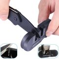 fasdaga 2X Portable Mini Knife Multifunction Sharpener, Steel Outdoor EDC Mini Tool Sharpener. 