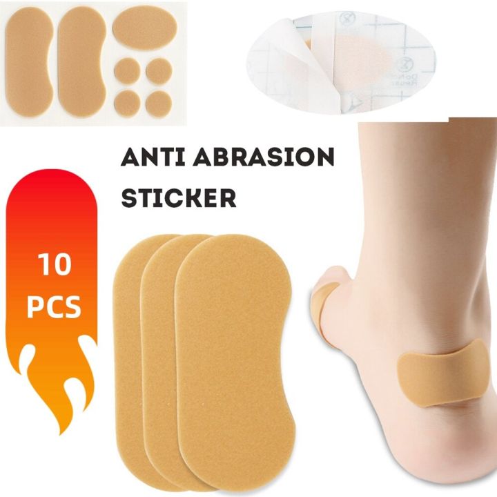 10 PCS Of Outdoor Hiking Anti-Wear Foot Patches Pain Relief Anti-Slip Invisible Heel Protection Foot Sole Patches Women's High Heel Patches Care Tools