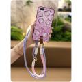 Silicone Cartoon Phone Case For OPPO A5/A3s/Ax5/R15neo Lanyard protective Soft case Necklace Graffiti TPU Waterproof. 