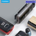 NEW Anedshaop Fineblue F580 Clip-on Lotus Wireless Headset Bluetooth 5.3 Headphones 【2025 Version】 with Mic Power Display Earbuds Noise Cacelling Auriculares. 