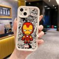 Uonevic S X 7 12 11 for iPhoU Soft Phone Case Fit Iron Man TP Cartoon 2025 Marvel Gru ne 15 14 13 Pro Max XR X8 Plus SE Silicone Case. 