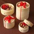 Natural Handmade Wide Application Dumpling Steamers Vegetable Snack Bamboo Steamer Souvenir Basket. 