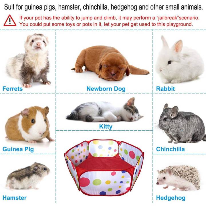 ZOROOM%202X%20Guinea%20Pig%20Foldable%20Playpen%20Portable%20Small%20Animals%20Playpen%20Open%20Outdoor/Indoor%20Exercise%20Fence%20for%20Hedgehogs,%20Hamster%20-%20Image%203