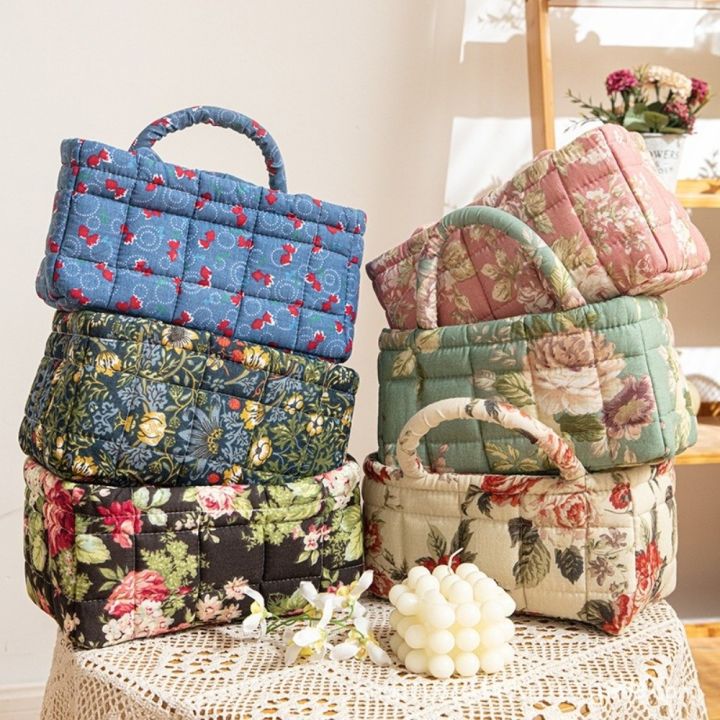 Retro%20Design%20Floral%20Pattern%20Bento%20Handbags%20Foldable%20Portable%20Shopper%20Bag%20Patchwork%20Design%20Cotton%20Material%20Storage%20Basket%20Home%20Textile%20Storage%20-%20Image%206