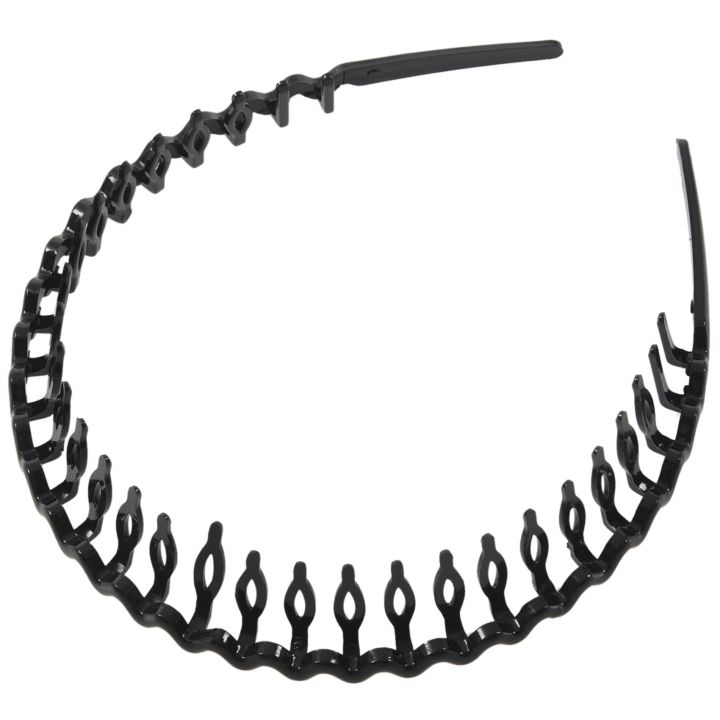 fasdaga%202X%20Plastic%20Teeth%20Comb%20Hairband%20Hair%20Hoop%20Headband%20Black%20For%20Woman%20-%20Image%202