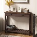 Kamakhya decor Console tanle for home, office  with 2drawers for entry , hallway in multi colo. 