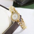 Fashion Stainless Steel Quartz Watches Rhinestone Folding buckle Mermaid Watch Simple Quartz Strap Watch Women. 