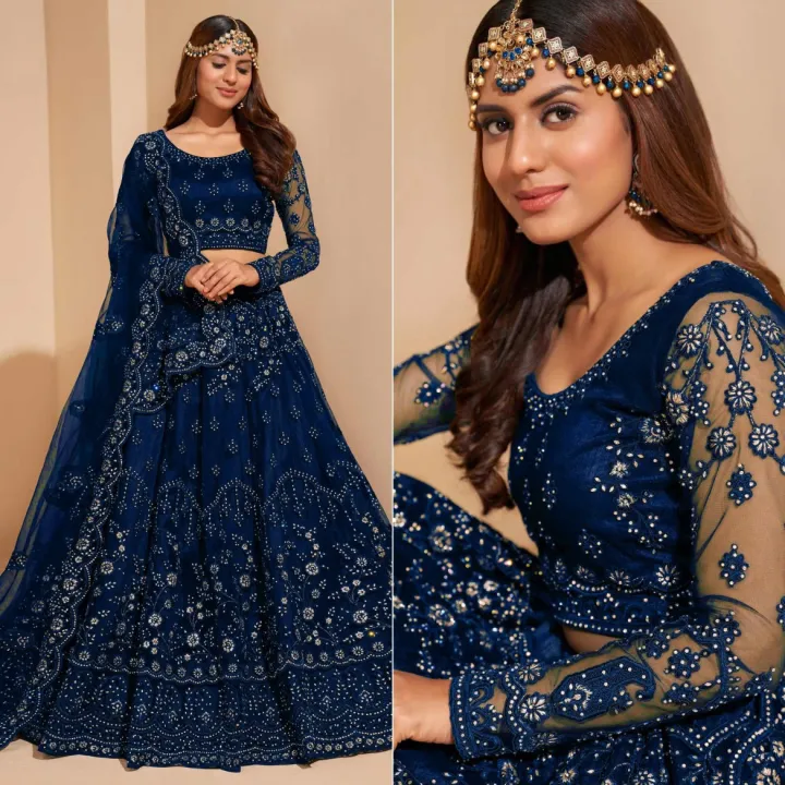 Lehenga%20Choli%20For%20Women%20All-Season%20Net%20Fabric%20Stitched%20Embroidered%20Traditional%20Style%20Multiple%20Colors%20-%20Image%204