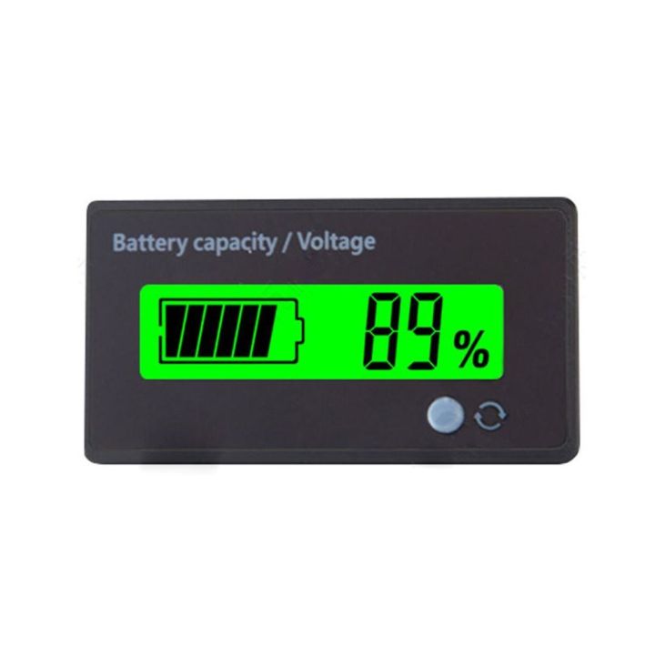 Professional DC 12-72V Battery Capacity Indicator LCD Display Measuring ...