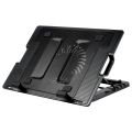 Cooling Pad For Laptop   USB Port  Five Angle Stand Black. 