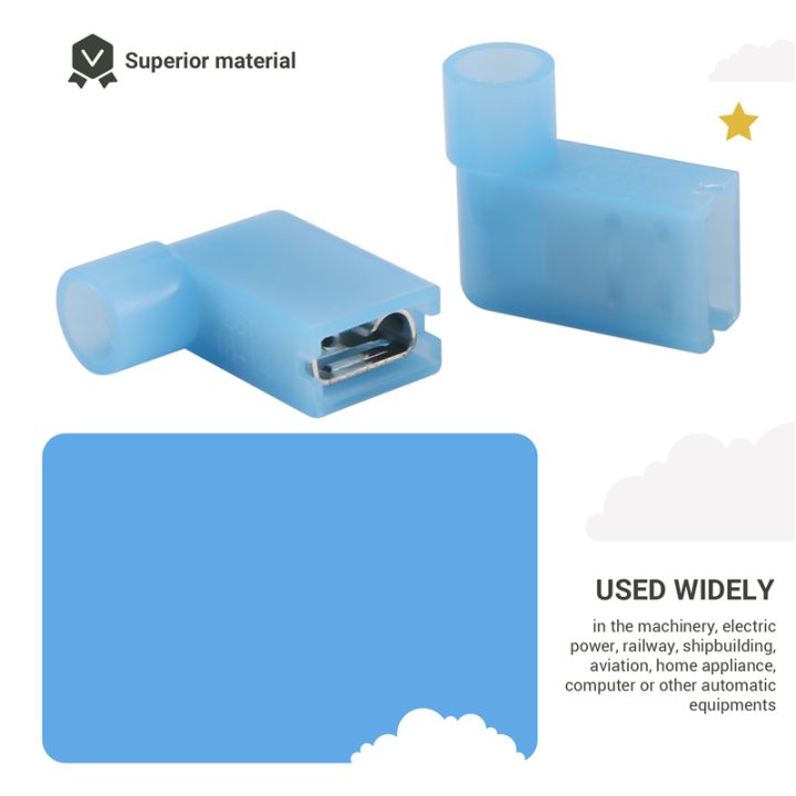 40pcs%2090%20Degree%20Insulated%20Female%20Push%20On%20Wire%20Terminal%20Connector%20-%20Image%202