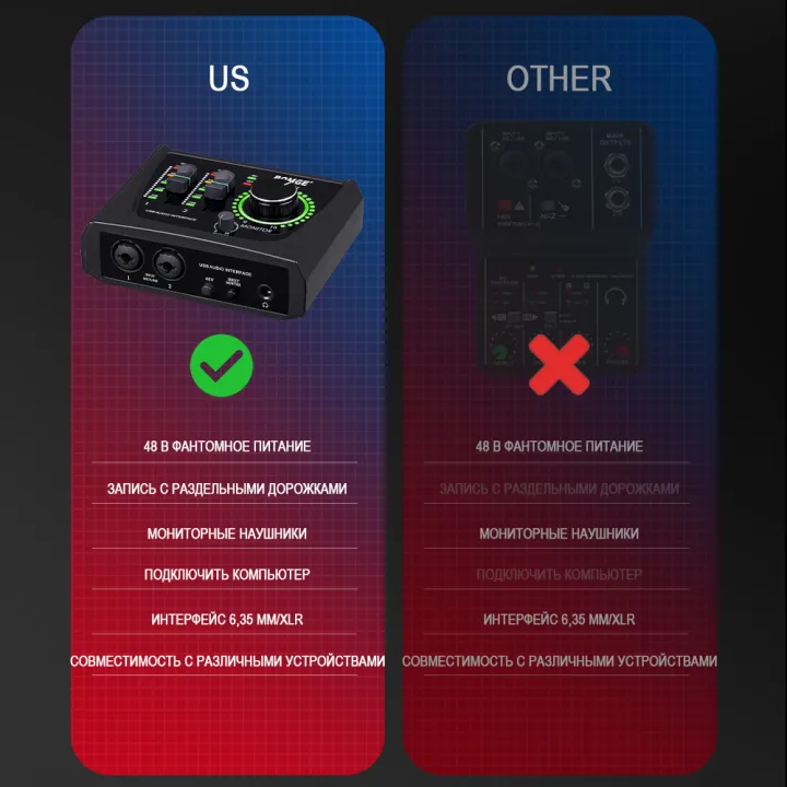 BOMGE%20Mini%202-Channel%20Audio%20Interface%20for%20Recording,%20Streaming%20and%20Podcasting%20with%20XLR/48V%20Phantom%20Power,%20Studio%20Quality%20Audio%20Interface%20for%20Guitarists,%20Vocalists,%20Podcasters%20or%20Producers%20-%20Image%208