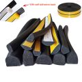 Waterproof roof EPDM rubber ternary sealing strip seismic isolation insulation tape 3m1/2/rubber sponge foam self-adhesive doors and windows dustproof. 