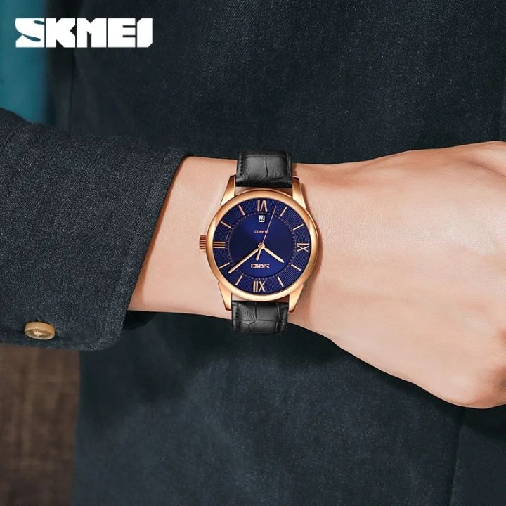 SKMEI%209261%20Business%20Roman%20Numeral%20Classic%20Date%20Display%20Leather%20Strap%20Watch%20For%20Men%20-%20Image%206