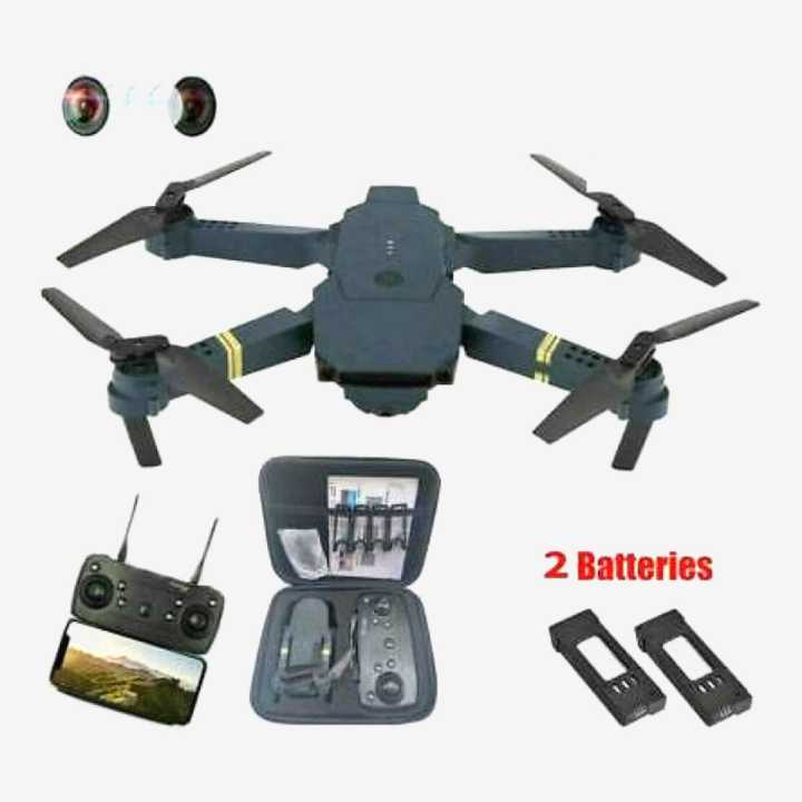 E58 Drone Wifi Fpv 1080P HD Camera Foldable 2.4G Rc Drone Double BAattery