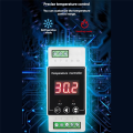 Professional Digital Temperature Controller with Relays Output Din Rail Mounted Controller for Heating and Cooling Wire Ear Probe. 