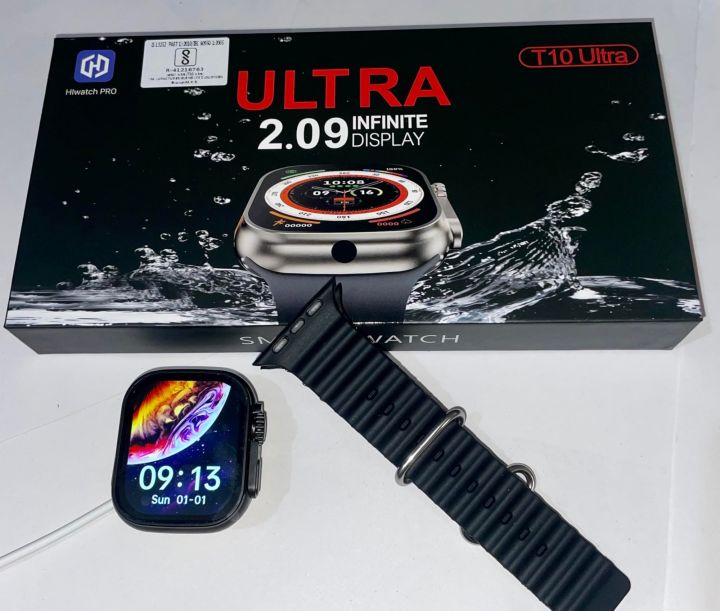 T10%20Ultra%20Smartwatch%202.09"%20Calling%20Wireless%20Charging%20Crown%20Working%20Infinite%20Display%20with%20Real%20Screws%20-%20Image%202